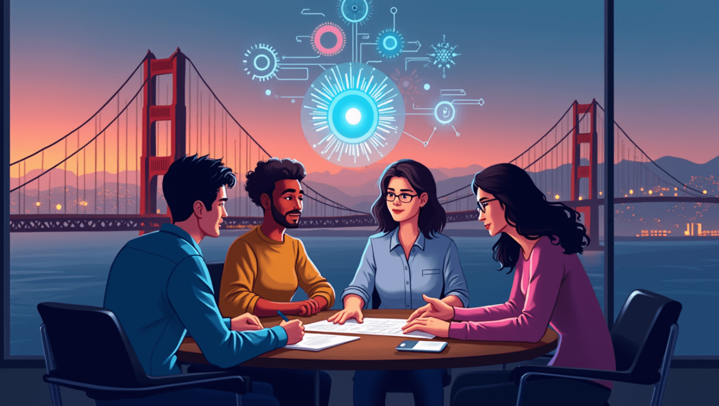 Bay Area generative AI team collab