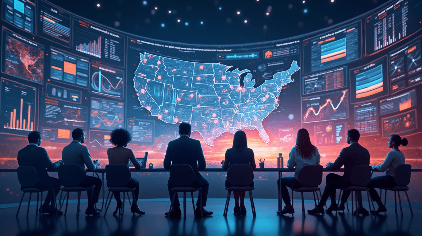 AI supply chain tools 2025 with USA business team