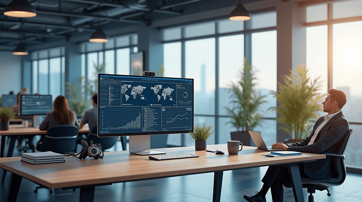 AI business tools 2025 at USA small business desk