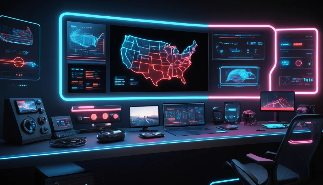 Cybersecurity tools 2025 with USA tech setup