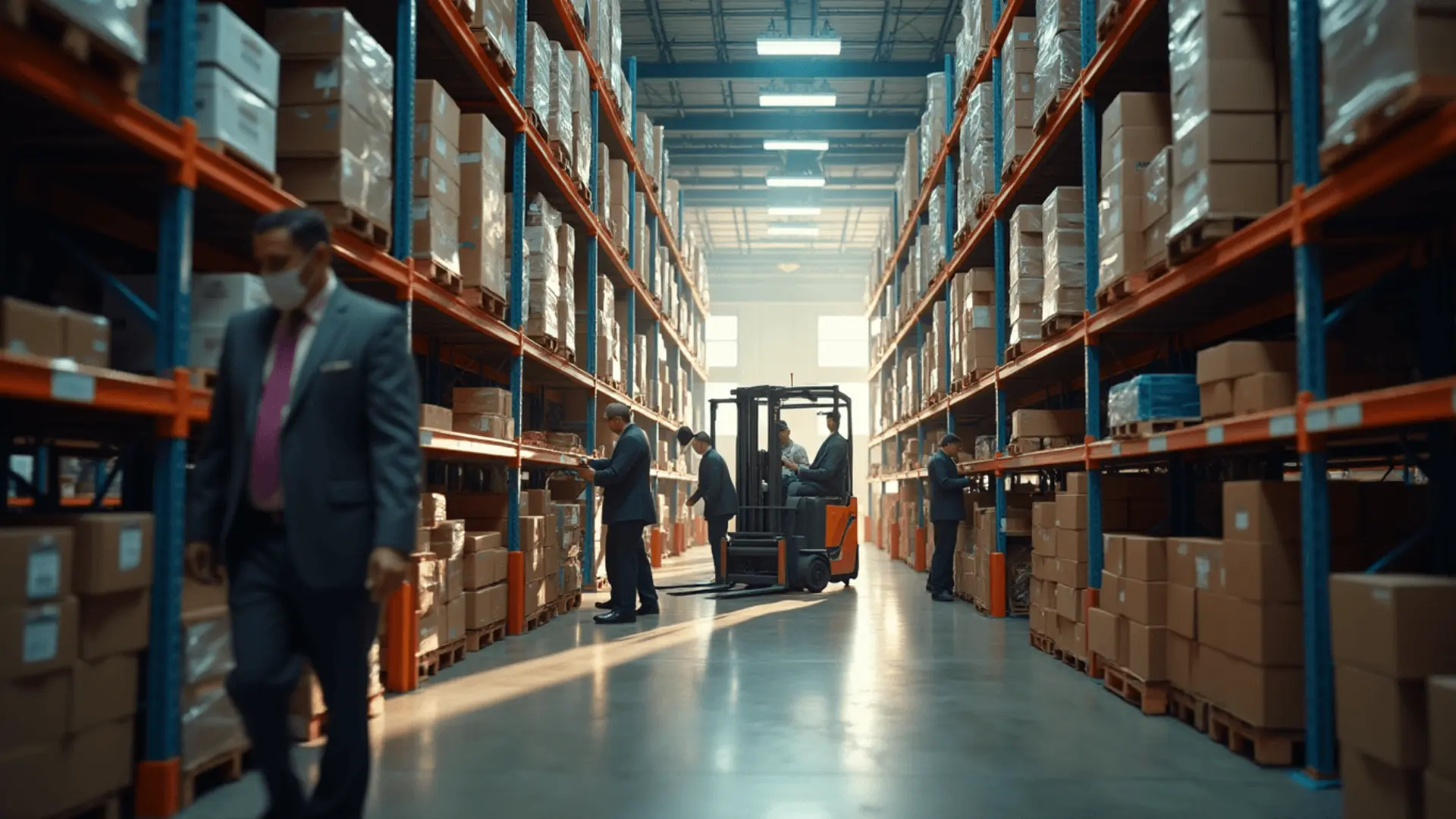 Warehouse inventory affected by Trump 2025 tariffs with price adjustments