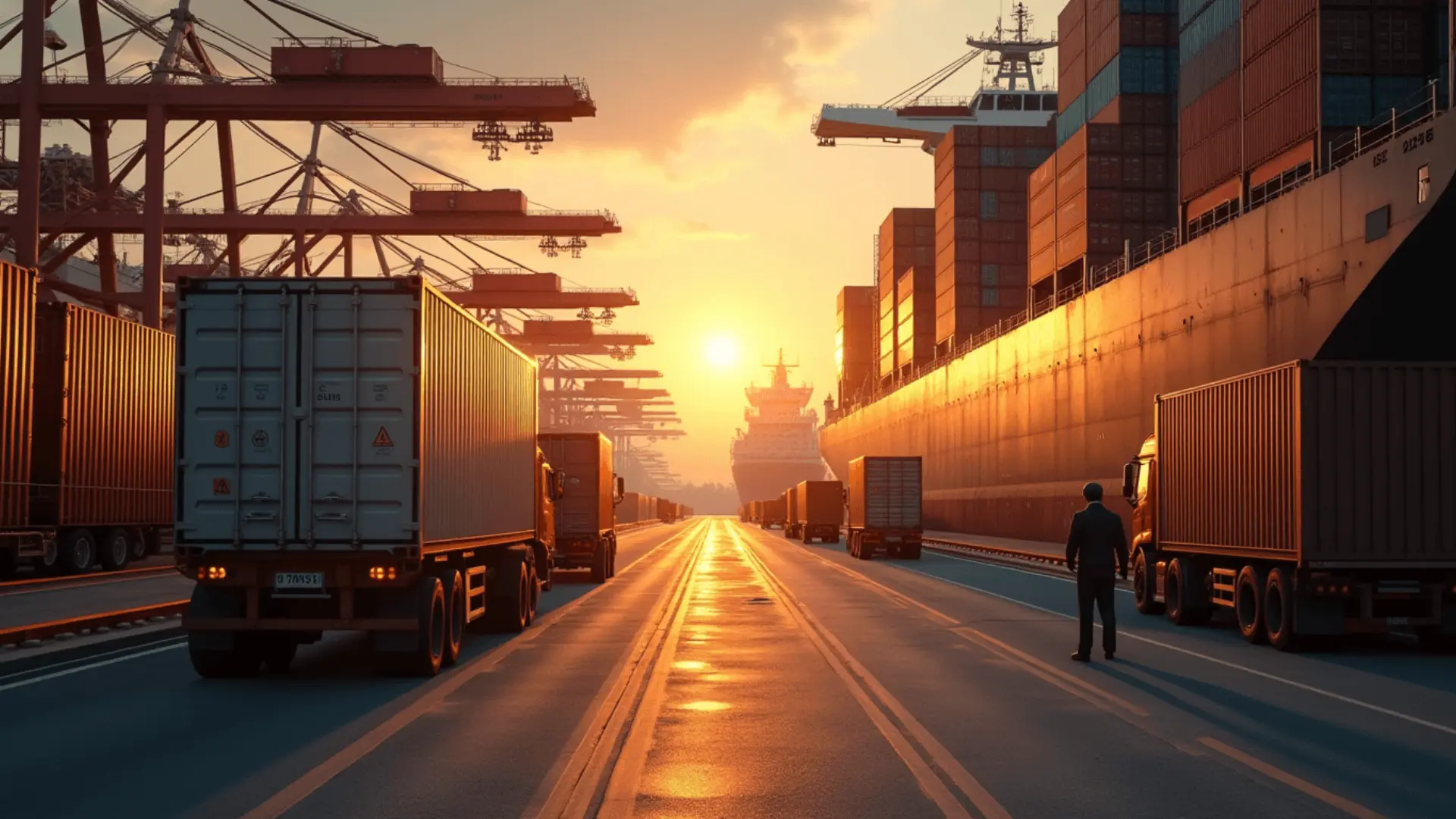 Trump 2025 tariffs impact at busy USA port with cargo inspections